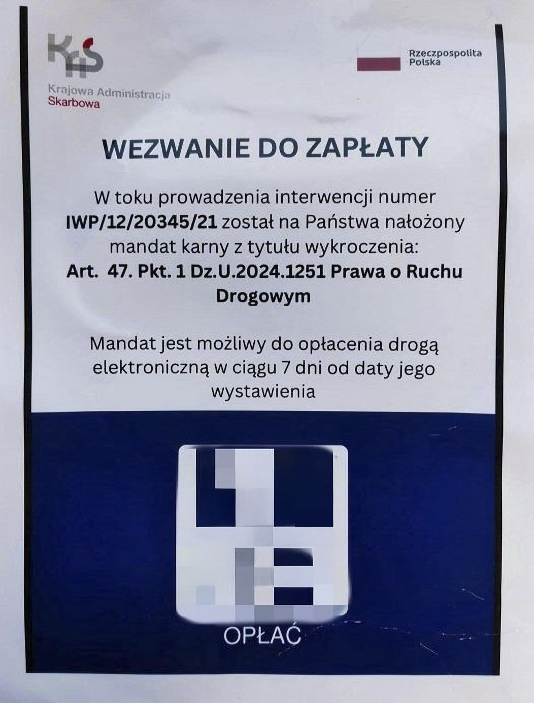 Wzór fałszywego wezwania